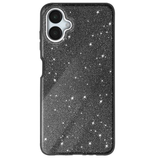 Coque - Samsung Galaxy A06 - Pailletter - Stødabsorberende - Glitrende Sort Svart