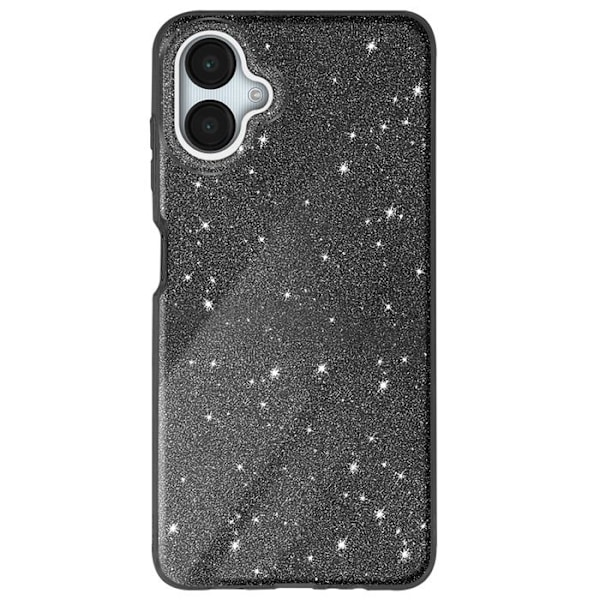 Glittrande Stöttålig Skal för Samsung Galaxy A06 Svart Svart