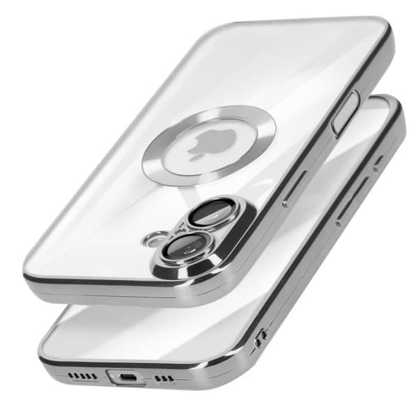 Glam Series Fodral till iPhone 16 Stötsäkert Silver Grå