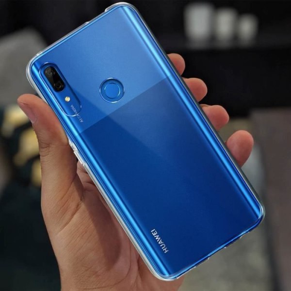 Huawei P Smart Z/Honor 9X -kotelo Täysi kova takaosa Edessä Pehmeä läpinäkyvä valkoinen