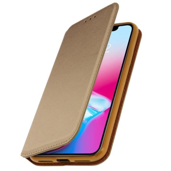 iPhone X kotelo Folio lompakkosuoja Classic Edition kultaa gyllene