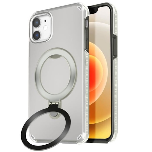 Coque MagSafe til iPhone 12 Pro og 12 Stødabsorberende med Foldestøtte Sort Svart
