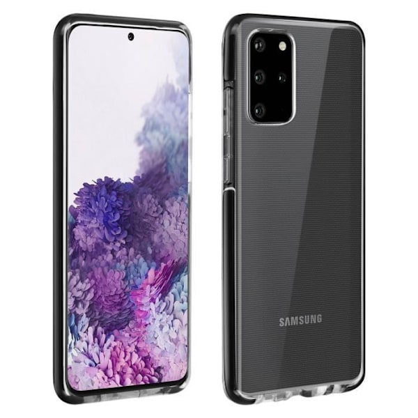 Coque - Akashi - Samsung Galaxy S20 Plus - Silikone Blød - Kant Bumper - Transparent Sort Klar svart