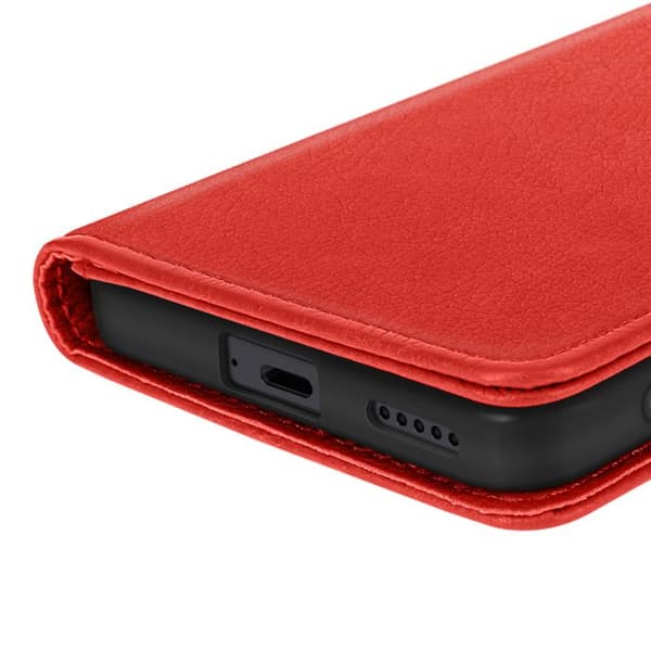 Etui til Honor Magic 7 Lite - Chesterfield - Rød - Pung - Videostøtte - Magnetisk Röd