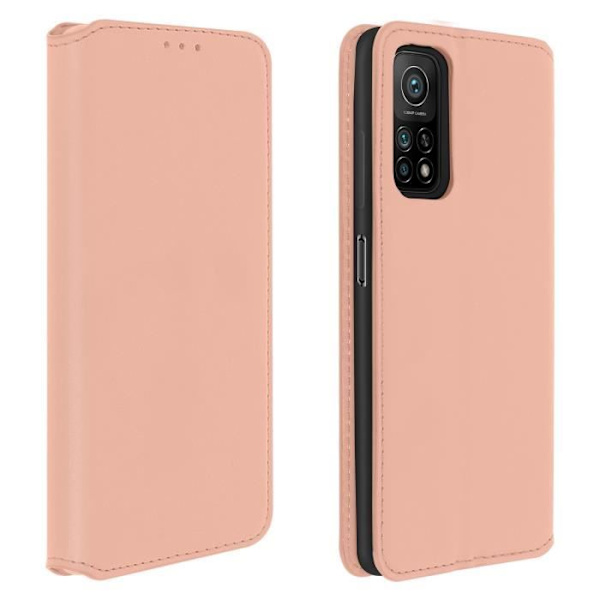 Housse Xiaomi Mi 10T / Mi 10T Pro - AVIZAR - Folio Plånbok - Rosa - Ekoskinn Rosa