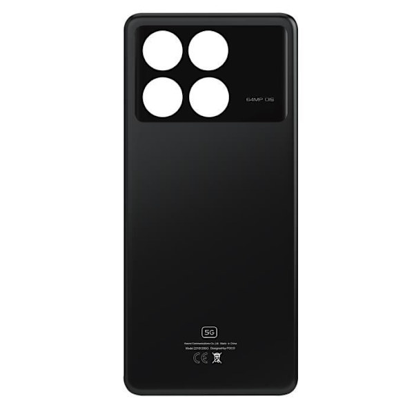 Erstatningsbatteri til Xiaomi Poco X6 Pro - AVIZAR - Sort - Kompatibel reservedel Svart