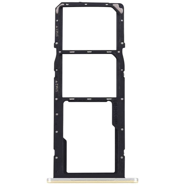 SIM-kortskuffe - AVIZAR - Galaxy A06 - Dobbelt SIM - Micro SD - Guldfarvet Gul