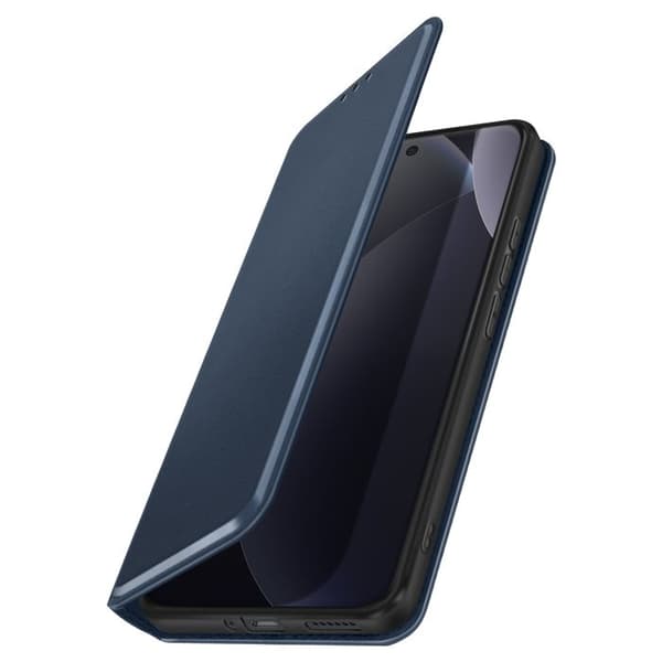 Foliofodral för Redmi Note 15 Pro Plus 5G med kortfack och ställfunktion, mörkblå Blå