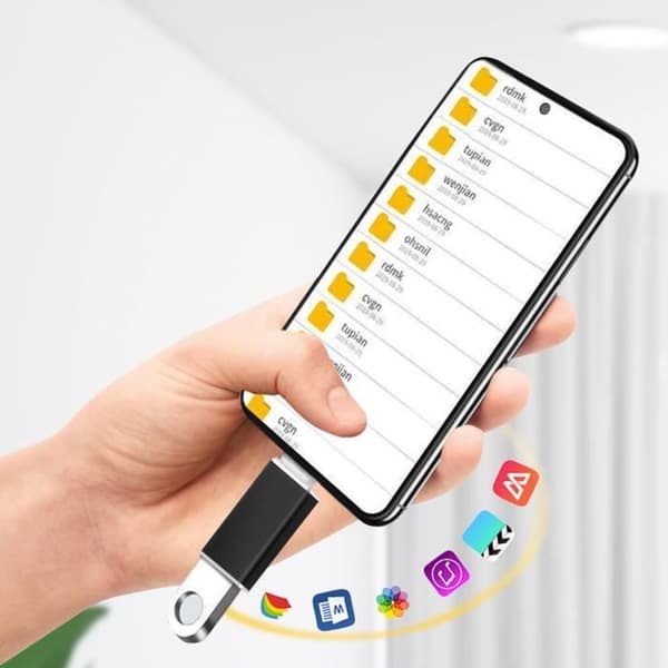 Sovitin - AVIZAR - USB-C - Nopea tiedonsiirto - Musta