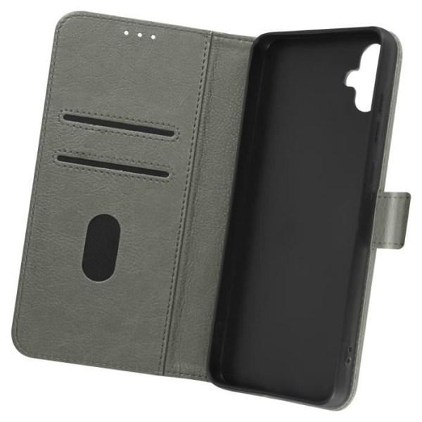 Fodral till Samsung Galaxy A05 - AVIZAR - Wallet Flip och Video Support - Grå Grå