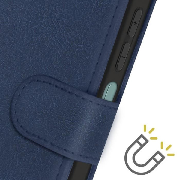 Taske til Oppo A79 Håndledsrem Flip Wallet Stand Midnight Blue Blå