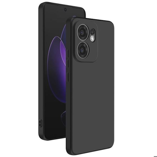 Coque til Oppo Reno 13 F og 13 FS Silikone Blød Mat Sort Svart