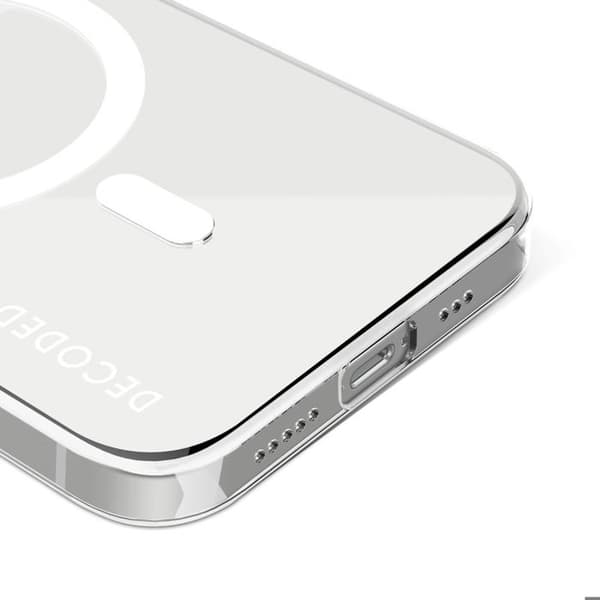 Coque til iPhone 16e - Decoded - MagSafe - Anti-ridser - Sort Transparent Svart