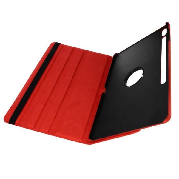 Skal till Samsung Galaxy Tab S7 FE Flip 360° roterande stativ Röd