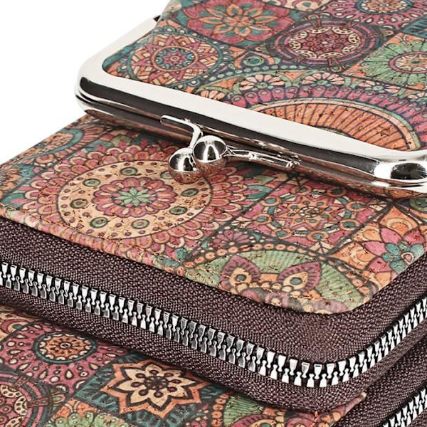 Etui - AVIZAR - Trippel Ficka - Mandala Motiv - Flerfärgad - Ekologiskt ansvarig Flerfärgad