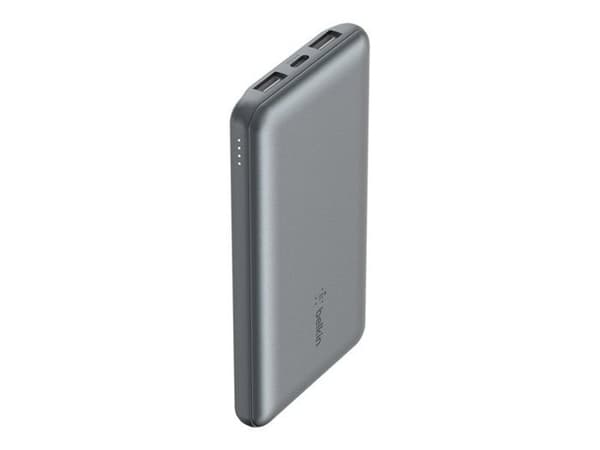 Powerbank - Belkin - 10k Powerbank - Grå - Standard - Lätt Rymdgrå