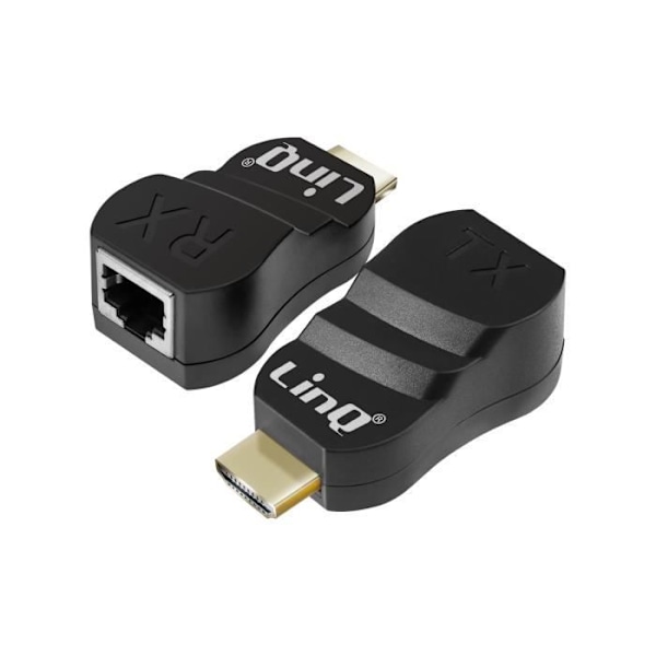 HDMI til Ethernet-udvidelsesadapter 1080p HD-opløsning 30m rækkevidde - LINQ