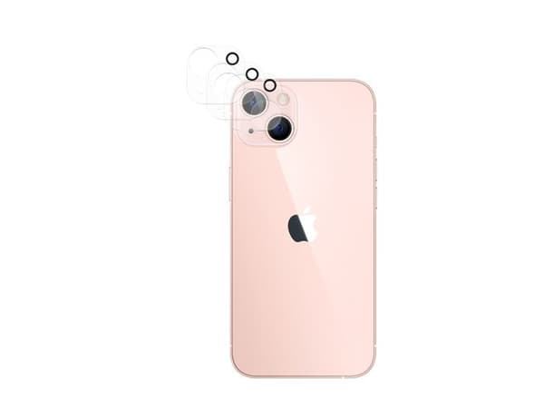 3-pack skydd för objektiv Apple iPhone 13 Mini i härdat glas, transparent Vit