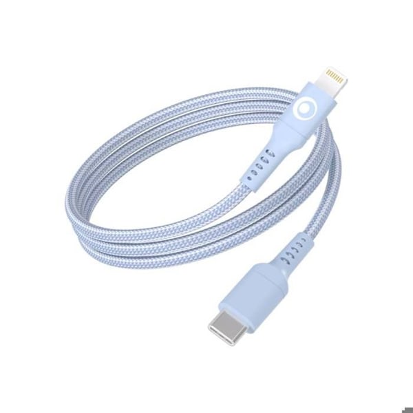 USB-C / Lightning 3A Opladnings- og Overførselskabel Power Delivery 60W 1.2m BigBen Connected Blå
