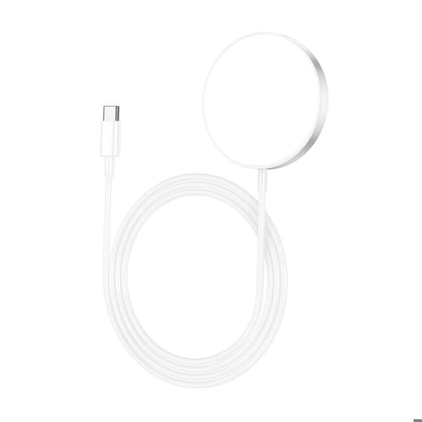 Magnetisk Magsafe-laddare 15W för iPhone 15 / 15 Plus / 15 Pro / 15 Pro Max Mayaxess Vit Vit