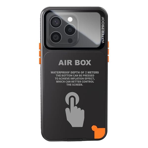 iPhone 6.7" 12 Pro Max - 16 Pro Max täydellinen IP68-suojakuori Shellbox musta Svart