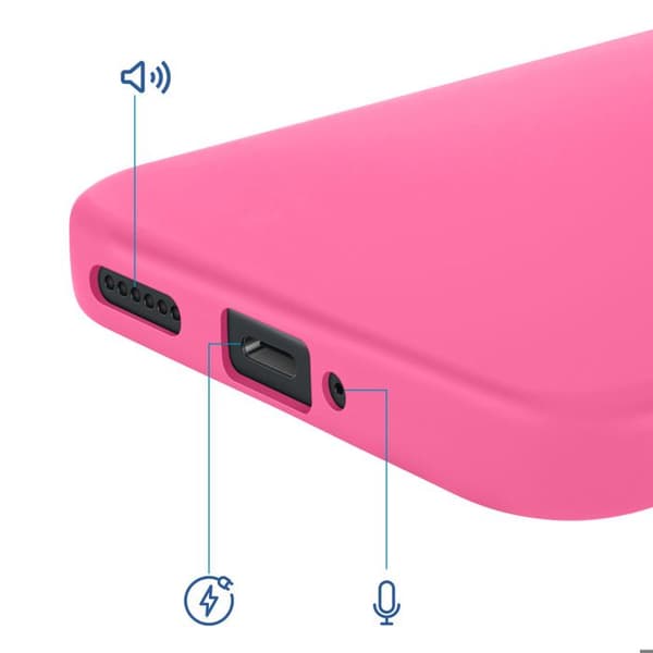 Silicone Anti-glid Fuchsia Soft-Touch Skal för Redmi Note 15 Pro Plus 5G Ros