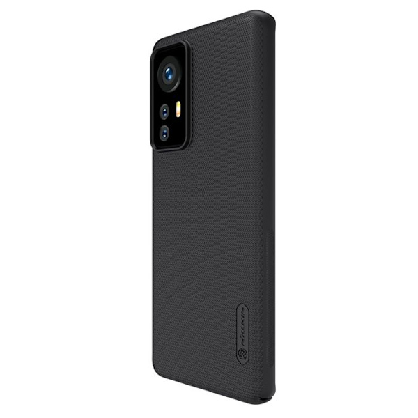 Kuori - NILLKIN - Super Frosted Shield - Xiaomi 12 / 12X - Musta - Liukumaton - Kova sort
