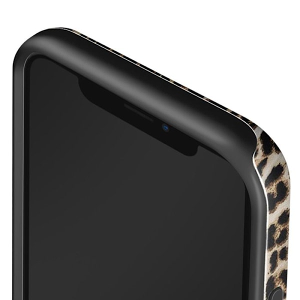 Coque til iPhone 12 og 12 Pro Elegant Player Burga Mønster Brun kastanj