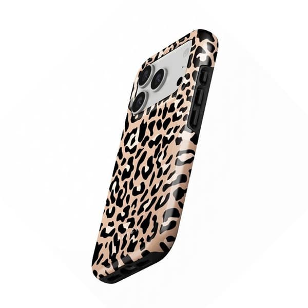 MagSafe Cover - BURGA - iPhone 17 Pro - Leopardmønster - Robust Design - Polycarbonat Bagside Svart brun