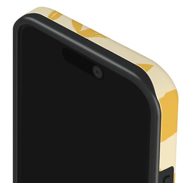 Skydd för iPhone 14 Pro Elegant Mönster Citron Tarta Burga Gul Gul