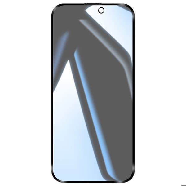 Skærmbeskyttelse i hærdet glas til iPhone 17 Pro Max Anti-Spion Sort transparent Svart