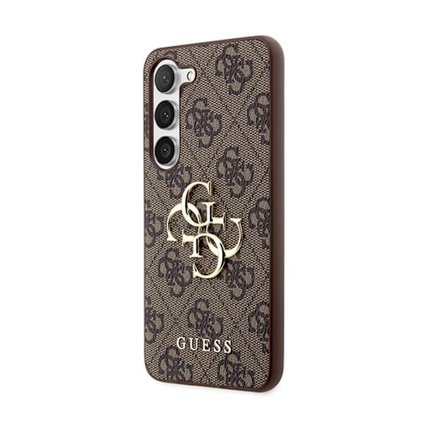 Guess 4G Big Metal Logo - Suojakuori Samsung Galaxy S24+:lle (ruskea)