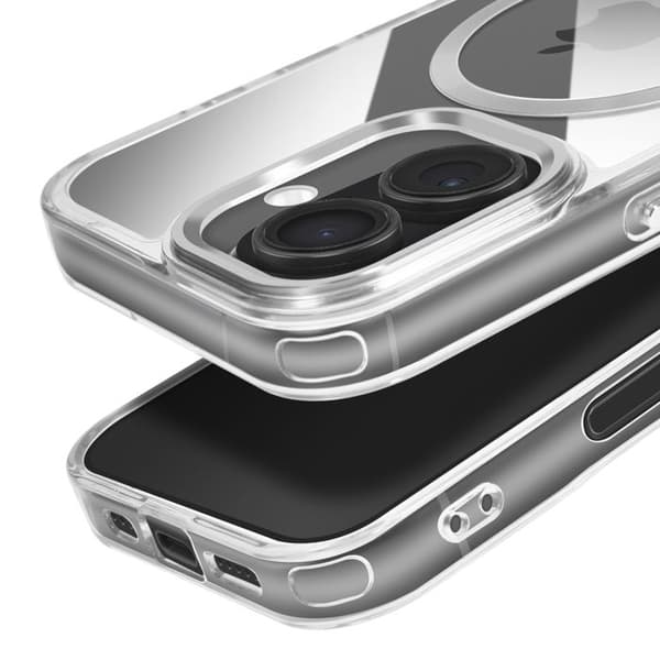 iPhone 17 Fodral Kristallfärgad Samling MagSafe Kompatibel Silver Grå