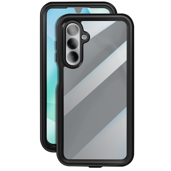 Integreret cover til Samsung Galaxy A16 Vandtæt IP68 Stødabsorberende Redpepper Sort Svart
