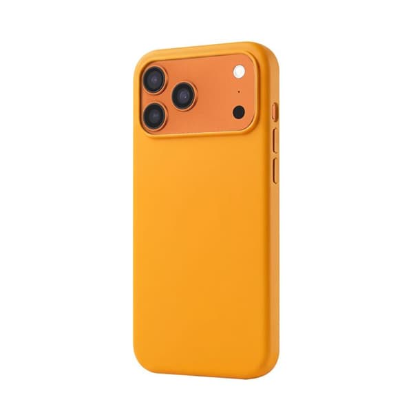 MagSafe-silikonskal för iPhone 17 Pro Max med kameraskydd MW Orange Apelsin
