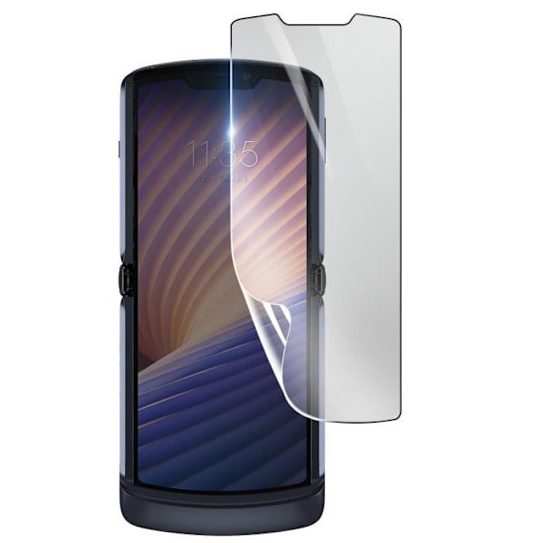 Skärmskydd - 3MK - Motorola Razr 5G - Stötsäker Hydrogel - Reptålig - Genomskinlig Transparent