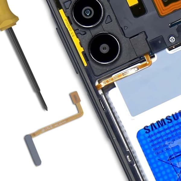 Fingeraftrykslæser til Samsung Galaxy A25 5G Sort