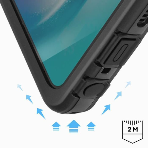 Vandtæt Cover - AVIZAR - Samsung Galaxy A24 - IP68 - Skærmbeskyttelse - Sne/Staub Resistens Svart Transparent