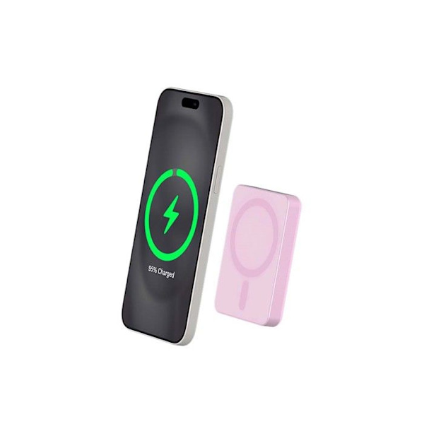 Powerbank 5000mAh kompatibel MagSafe Induction 15W Rose Force Power