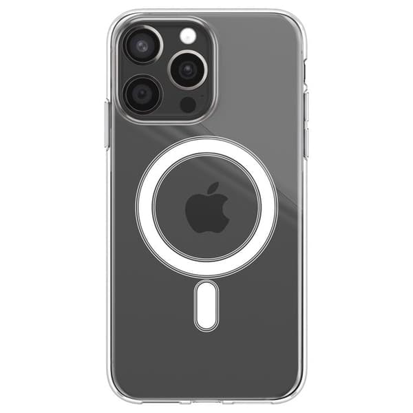 MagSafe-kuori iPhone 15 Pro Max -perussuunnittelulla vahvistetuilla kulmilla, Zanaé läpinäkyvä Vit