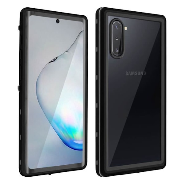Fodral - REDPEPPER - Samsung Galaxy Note 10 Plus - Vattentät - Stötsäker - Inbyggt skärmskydd Svart