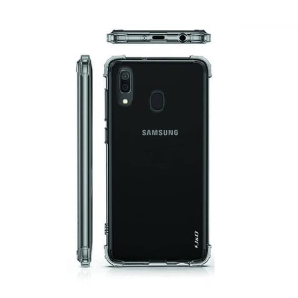 Skyddande skal för Samsung Galaxy A20 Förstärkt MW Transparent Transparent