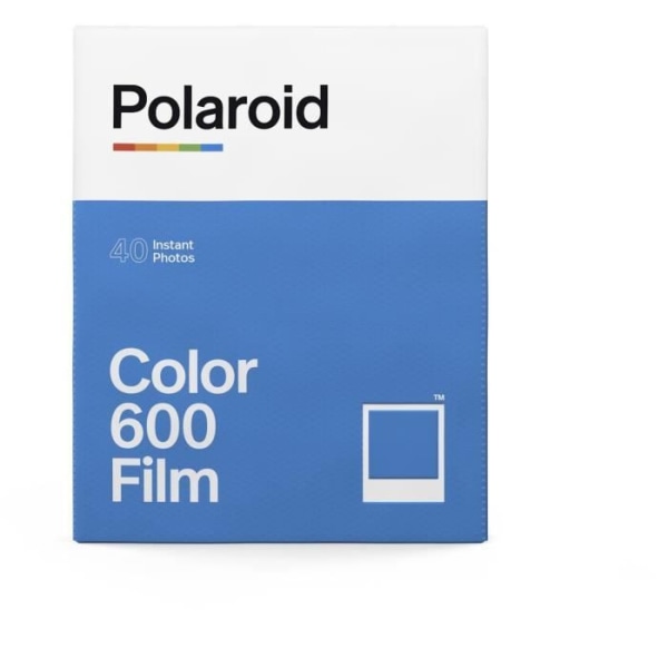 Paket med 40 Polaroid 600 färgfilmer - Vit ram