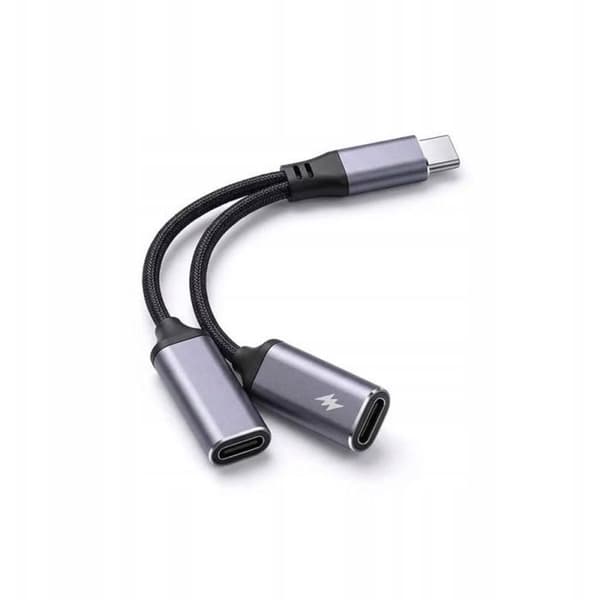 Audio - video adapter Blue-star, blue star usb-c adapter 2-i-1 audio opladning max 25w