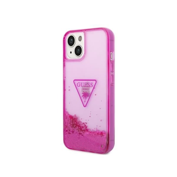 Guess Pink Glitter Palm Apple iPhone 14 Plus etui Rosa