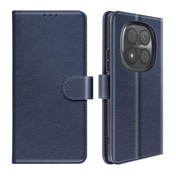 Xiaomi Redmi Note 15 Pro Plus 5G Chesterfield Lompakko Kotelo Standi Sininen Blå