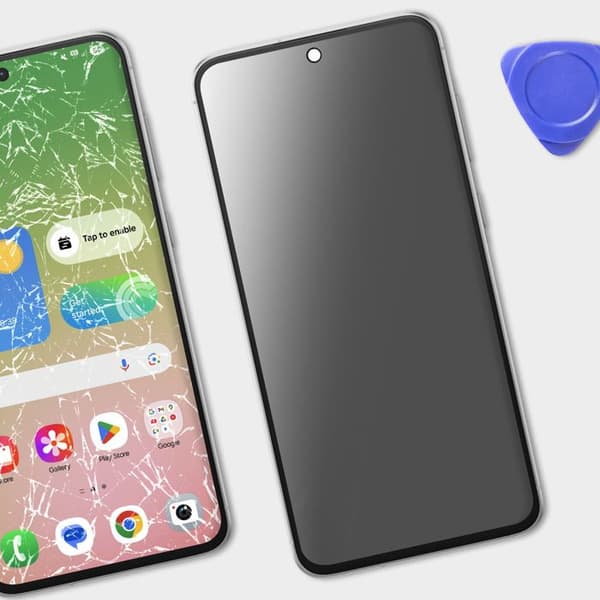 Skærm til Samsung Galaxy A56 LCD + Touch Glass + Original Samsung Chassis Lys Grå
