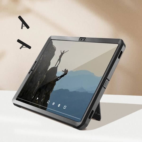 Helfodral till Galaxy Tab S9 FE Plus - SUPCASE - Unicorn Beetle Pro - Stötsäker - Stativ - Svart Svart