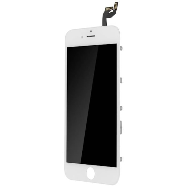 AVIZAR LCD-skärm för iPhone 6S - Komplett vit skärmenhet - Härdat glas Vit