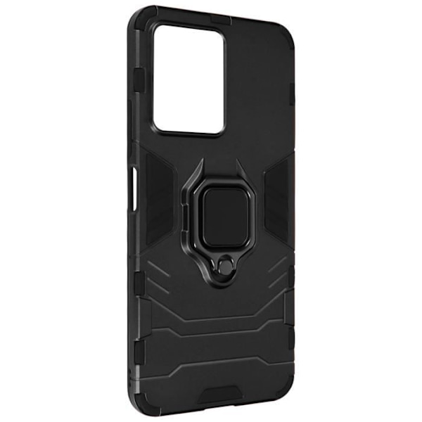 Kotelo Xiaomi Redmi Note 12 5G ja 4G Iskunkestävälle rengastuella mustalla Svart